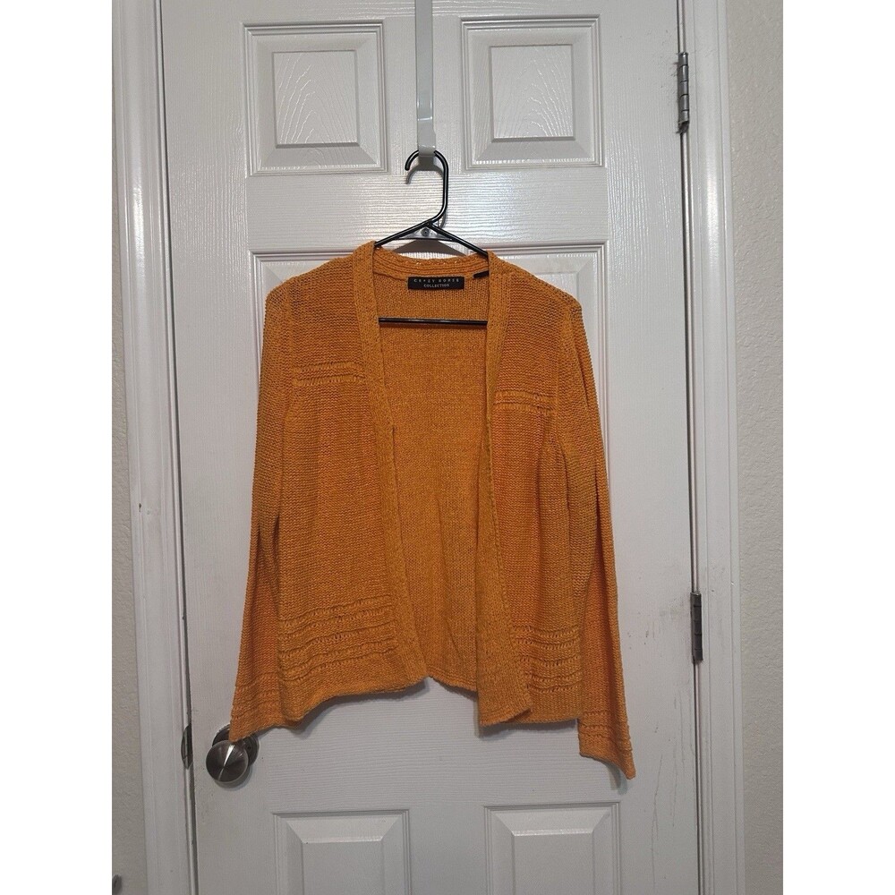 crazy horse liz claiborne Cardigan And Shell. Bright Orange Size M TLOAS